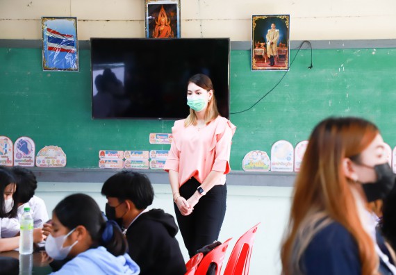 ภาพกิจกรรม  คณะวิทยาศาสตร์และเทคโนโลยี จัดกิจกรรมค่ายวิทยาศาสตร์สัญจร ปีการศึกษา 2565 ให้กับนักเรียนระดับชั้นมัธยมศึกษาตอนปลาย โรงเรียนคลองลานพัฒนาจินดาศักดิ์