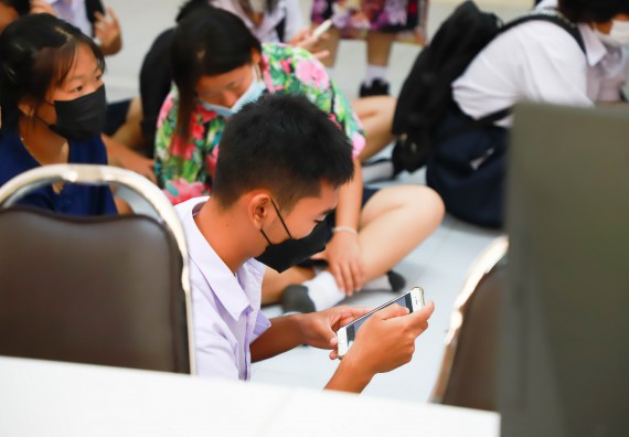 ภาพกิจกรรม  คณะวิทยาศาสตร์และเทคโนโลยี จัดกิจกรรมค่ายวิทยาศาสตร์สัญจร ปีการศึกษา 2565 ให้กับนักเรียนระดับชั้นมัธยมศึกษาตอนปลาย โรงเรียนคลองลานพัฒนาจินดาศักดิ์