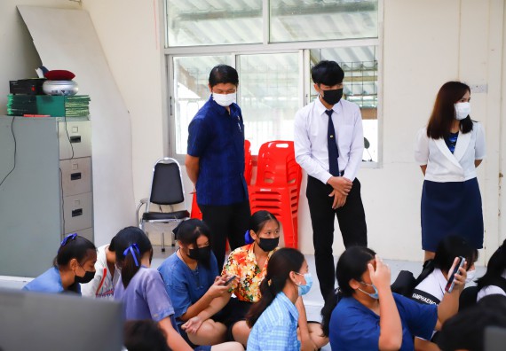 ภาพกิจกรรม  คณะวิทยาศาสตร์และเทคโนโลยี จัดกิจกรรมค่ายวิทยาศาสตร์สัญจร ปีการศึกษา 2565 ให้กับนักเรียนระดับชั้นมัธยมศึกษาตอนปลาย โรงเรียนคลองลานพัฒนาจินดาศักดิ์