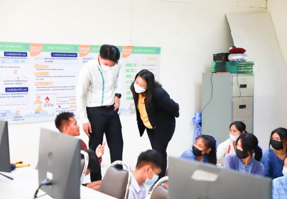 ภาพกิจกรรม  คณะวิทยาศาสตร์และเทคโนโลยี จัดกิจกรรมค่ายวิทยาศาสตร์สัญจร ปีการศึกษา 2565 ให้กับนักเรียนระดับชั้นมัธยมศึกษาตอนปลาย โรงเรียนคลองลานพัฒนาจินดาศักดิ์