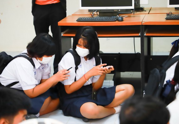 ภาพกิจกรรม  คณะวิทยาศาสตร์และเทคโนโลยี จัดกิจกรรมค่ายวิทยาศาสตร์สัญจร ปีการศึกษา 2565 ให้กับนักเรียนระดับชั้นมัธยมศึกษาตอนปลาย โรงเรียนคลองลานพัฒนาจินดาศักดิ์