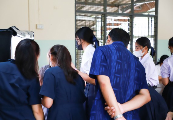 ภาพกิจกรรม  คณะวิทยาศาสตร์และเทคโนโลยี จัดกิจกรรมค่ายวิทยาศาสตร์สัญจร ปีการศึกษา 2565 ให้กับนักเรียนระดับชั้นมัธยมศึกษาตอนปลาย โรงเรียนคลองลานพัฒนาจินดาศักดิ์