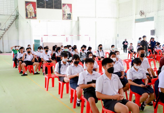 ภาพกิจกรรม  คณะวิทยาศาสตร์และเทคโนโลยี จัดกิจกรรมค่ายวิทยาศาสตร์สัญจร ปีการศึกษา 2565 ให้กับนักเรียนระดับชั้นมัธยมศึกษาตอนปลาย โรงเรียนคลองลานพัฒนาจินดาศักดิ์