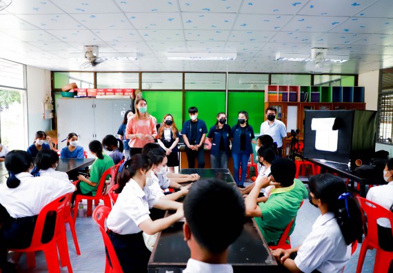 ภาพกิจกรรม  คณะวิทยาศาสตร์และเทคโนโลยี จัดกิจกรรมค่ายวิทยาศาสตร์สัญจร ปีการศึกษา 2565 ให้กับนักเรียนระดับชั้นมัธยมศึกษาตอนปลาย โรงเรียนคลองลานพัฒนาจินดาศักดิ์