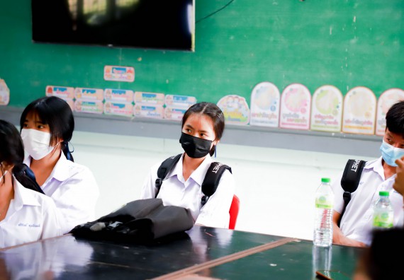 ภาพกิจกรรม  คณะวิทยาศาสตร์และเทคโนโลยี จัดกิจกรรมค่ายวิทยาศาสตร์สัญจร ปีการศึกษา 2565 ให้กับนักเรียนระดับชั้นมัธยมศึกษาตอนปลาย โรงเรียนคลองลานพัฒนาจินดาศักดิ์