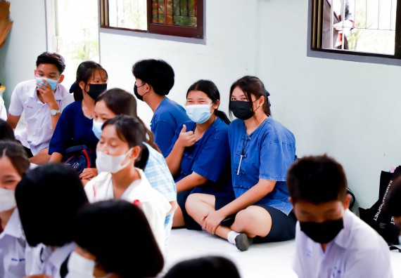 ภาพกิจกรรม  คณะวิทยาศาสตร์และเทคโนโลยี จัดกิจกรรมค่ายวิทยาศาสตร์สัญจร ปีการศึกษา 2565 ให้กับนักเรียนระดับชั้นมัธยมศึกษาตอนปลาย โรงเรียนคลองลานพัฒนาจินดาศักดิ์