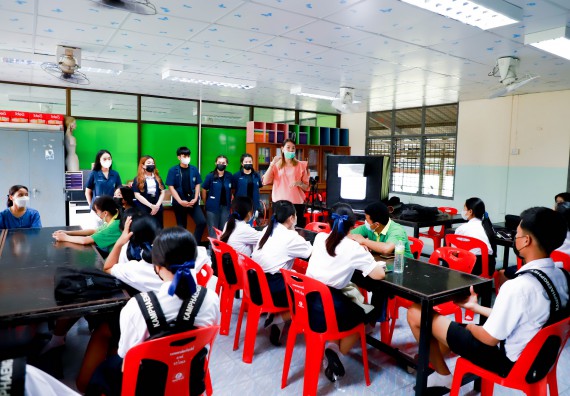 ภาพกิจกรรม  คณะวิทยาศาสตร์และเทคโนโลยี จัดกิจกรรมค่ายวิทยาศาสตร์สัญจร ปีการศึกษา 2565 ให้กับนักเรียนระดับชั้นมัธยมศึกษาตอนปลาย โรงเรียนคลองลานพัฒนาจินดาศักดิ์