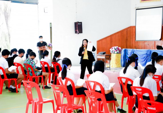 ภาพกิจกรรม  คณะวิทยาศาสตร์และเทคโนโลยี จัดกิจกรรมค่ายวิทยาศาสตร์สัญจร ปีการศึกษา 2565 ให้กับนักเรียนระดับชั้นมัธยมศึกษาตอนปลาย โรงเรียนคลองลานพัฒนาจินดาศักดิ์