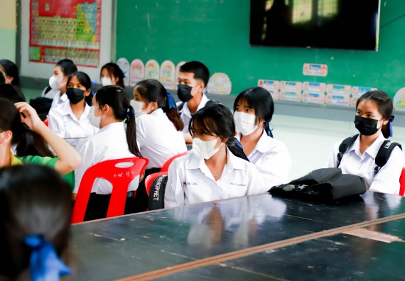 ภาพกิจกรรม  คณะวิทยาศาสตร์และเทคโนโลยี จัดกิจกรรมค่ายวิทยาศาสตร์สัญจร ปีการศึกษา 2565 ให้กับนักเรียนระดับชั้นมัธยมศึกษาตอนปลาย โรงเรียนคลองลานพัฒนาจินดาศักดิ์