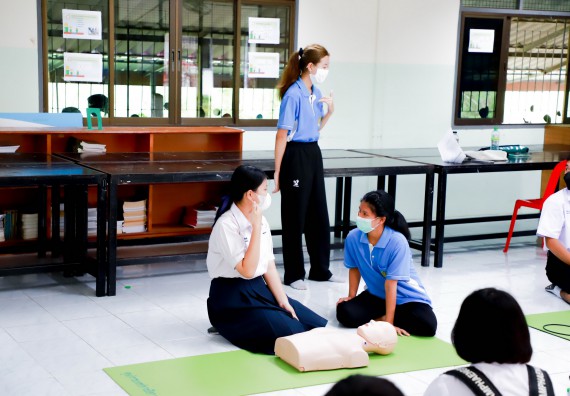 ภาพกิจกรรม  คณะวิทยาศาสตร์และเทคโนโลยี จัดกิจกรรมค่ายวิทยาศาสตร์สัญจร ปีการศึกษา 2565 ให้กับนักเรียนระดับชั้นมัธยมศึกษาตอนปลาย โรงเรียนคลองลานพัฒนาจินดาศักดิ์