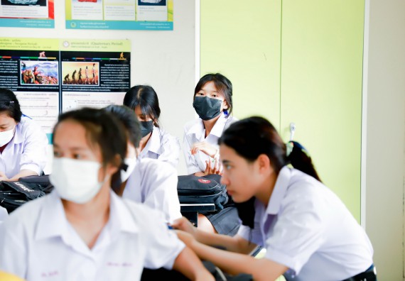 ภาพกิจกรรม  คณะวิทยาศาสตร์และเทคโนโลยี จัดกิจกรรมค่ายวิทยาศาสตร์สัญจร ปีการศึกษา 2565 ให้กับนักเรียนระดับชั้นมัธยมศึกษาตอนปลาย โรงเรียนคลองลานพัฒนาจินดาศักดิ์