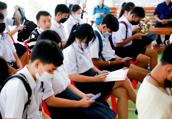 ภาพกิจกรรม  คณะวิทยาศาสตร์และเทคโนโลยี จัดกิจกรรมค่ายวิทยาศาสตร์สัญจร ปีการศึกษา 2565 ให้กับนักเรียนระดับชั้นมัธยมศึกษาตอนปลาย โรงเรียนคลองลานพัฒนาจินดาศักดิ์