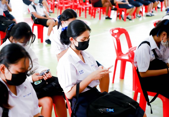 ภาพกิจกรรม  คณะวิทยาศาสตร์และเทคโนโลยี จัดกิจกรรมค่ายวิทยาศาสตร์สัญจร ปีการศึกษา 2565 ให้กับนักเรียนระดับชั้นมัธยมศึกษาตอนปลาย โรงเรียนคลองลานพัฒนาจินดาศักดิ์