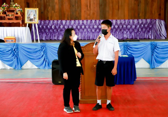 ภาพกิจกรรม  คณะวิทยาศาสตร์และเทคโนโลยี จัดกิจกรรมค่ายวิทยาศาสตร์สัญจร ปีการศึกษา 2565 ให้กับนักเรียนระดับชั้นมัธยมศึกษาตอนปลาย โรงเรียนคลองลานพัฒนาจินดาศักดิ์