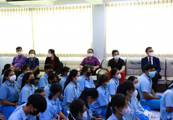 ภาพกิจกรรม  คณะวิทยาศาสตร์และเทคโนโลยี จัดกิจกรรมค่ายวิทยาศาสตร์สัญจร ปีการศึกษา 2565  โรงเรียนคลองลานวิทยา 