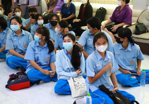 ภาพกิจกรรม  คณะวิทยาศาสตร์และเทคโนโลยี จัดกิจกรรมค่ายวิทยาศาสตร์สัญจร ปีการศึกษา 2565  โรงเรียนคลองลานวิทยา 