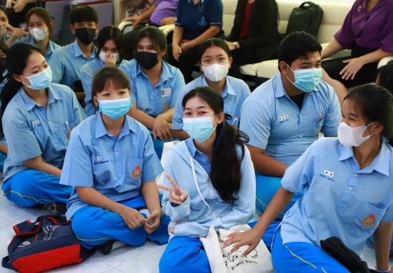 ภาพกิจกรรม  คณะวิทยาศาสตร์และเทคโนโลยี จัดกิจกรรมค่ายวิทยาศาสตร์สัญจร ปีการศึกษา 2565  โรงเรียนคลองลานวิทยา 