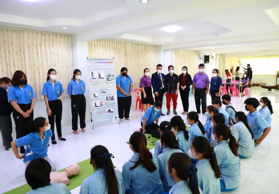 ภาพกิจกรรม  คณะวิทยาศาสตร์และเทคโนโลยี จัดกิจกรรมค่ายวิทยาศาสตร์สัญจร ปีการศึกษา 2565  โรงเรียนคลองลานวิทยา 