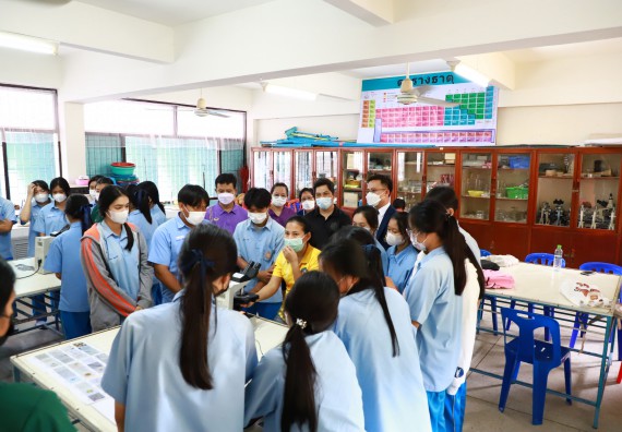 ภาพกิจกรรม  คณะวิทยาศาสตร์และเทคโนโลยี จัดกิจกรรมค่ายวิทยาศาสตร์สัญจร ปีการศึกษา 2565  โรงเรียนคลองลานวิทยา 