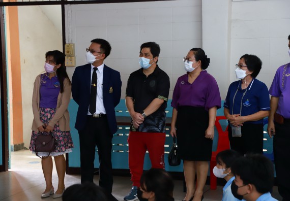 ภาพกิจกรรม  คณะวิทยาศาสตร์และเทคโนโลยี จัดกิจกรรมค่ายวิทยาศาสตร์สัญจร ปีการศึกษา 2565  โรงเรียนคลองลานวิทยา 