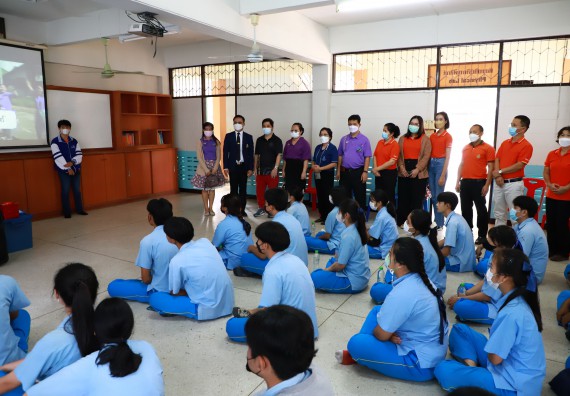 ภาพกิจกรรม  คณะวิทยาศาสตร์และเทคโนโลยี จัดกิจกรรมค่ายวิทยาศาสตร์สัญจร ปีการศึกษา 2565  โรงเรียนคลองลานวิทยา 