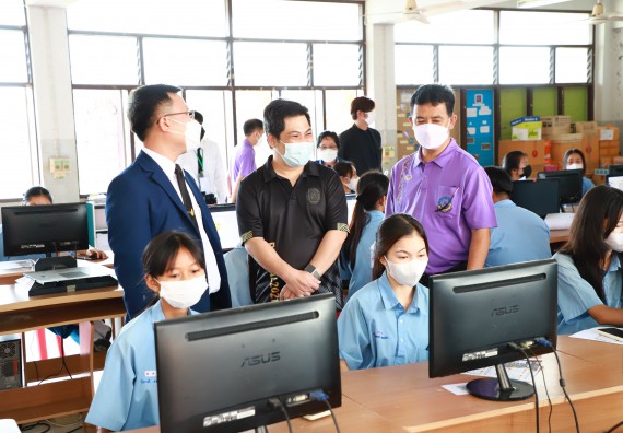 ภาพกิจกรรม  คณะวิทยาศาสตร์และเทคโนโลยี จัดกิจกรรมค่ายวิทยาศาสตร์สัญจร ปีการศึกษา 2565  โรงเรียนคลองลานวิทยา 