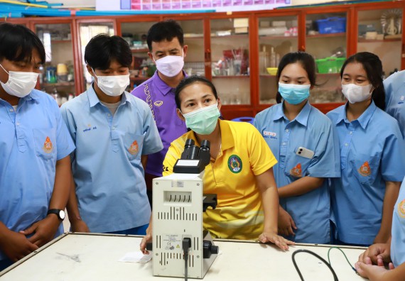 ภาพกิจกรรม  คณะวิทยาศาสตร์และเทคโนโลยี จัดกิจกรรมค่ายวิทยาศาสตร์สัญจร ปีการศึกษา 2565  โรงเรียนคลองลานวิทยา 