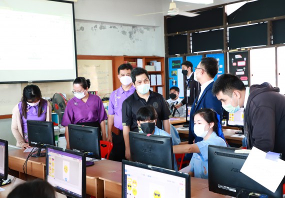 ภาพกิจกรรม  คณะวิทยาศาสตร์และเทคโนโลยี จัดกิจกรรมค่ายวิทยาศาสตร์สัญจร ปีการศึกษา 2565  โรงเรียนคลองลานวิทยา 