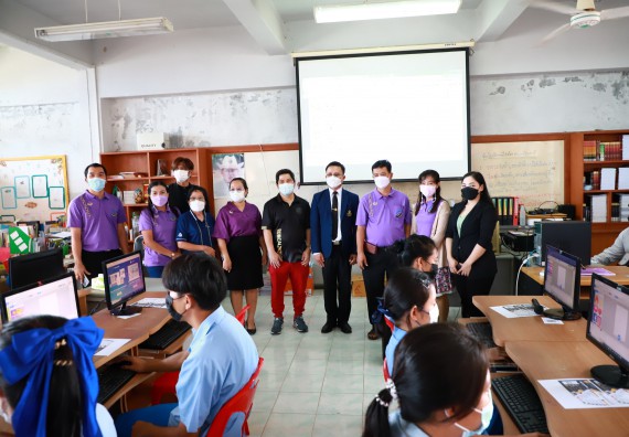 ภาพกิจกรรม  คณะวิทยาศาสตร์และเทคโนโลยี จัดกิจกรรมค่ายวิทยาศาสตร์สัญจร ปีการศึกษา 2565  โรงเรียนคลองลานวิทยา 