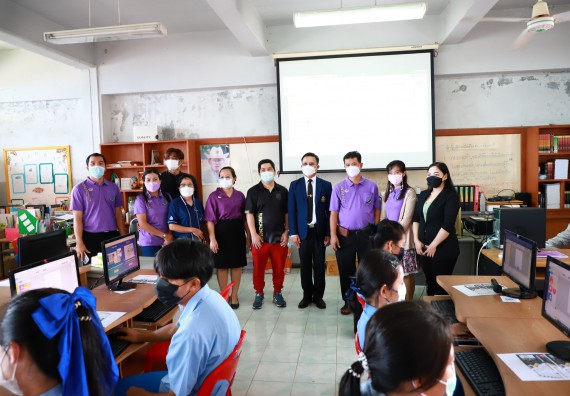 ภาพกิจกรรม  คณะวิทยาศาสตร์และเทคโนโลยี จัดกิจกรรมค่ายวิทยาศาสตร์สัญจร ปีการศึกษา 2565  โรงเรียนคลองลานวิทยา 