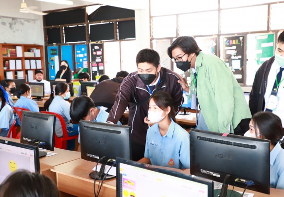 ภาพกิจกรรม  คณะวิทยาศาสตร์และเทคโนโลยี จัดกิจกรรมค่ายวิทยาศาสตร์สัญจร ปีการศึกษา 2565  โรงเรียนคลองลานวิทยา 