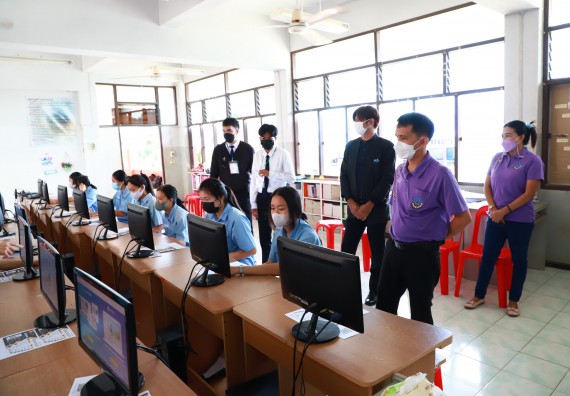 ภาพกิจกรรม  คณะวิทยาศาสตร์และเทคโนโลยี จัดกิจกรรมค่ายวิทยาศาสตร์สัญจร ปีการศึกษา 2565  โรงเรียนคลองลานวิทยา 