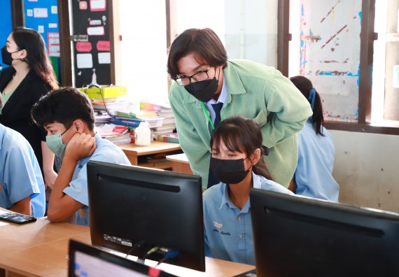 ภาพกิจกรรม  คณะวิทยาศาสตร์และเทคโนโลยี จัดกิจกรรมค่ายวิทยาศาสตร์สัญจร ปีการศึกษา 2565  โรงเรียนคลองลานวิทยา 