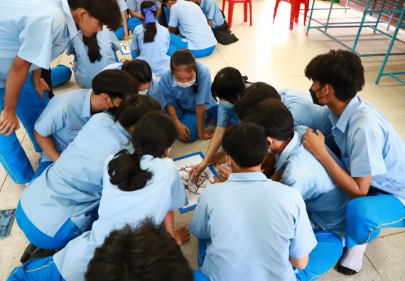 ภาพกิจกรรม  คณะวิทยาศาสตร์และเทคโนโลยี จัดกิจกรรมค่ายวิทยาศาสตร์สัญจร ปีการศึกษา 2565  โรงเรียนคลองลานวิทยา 