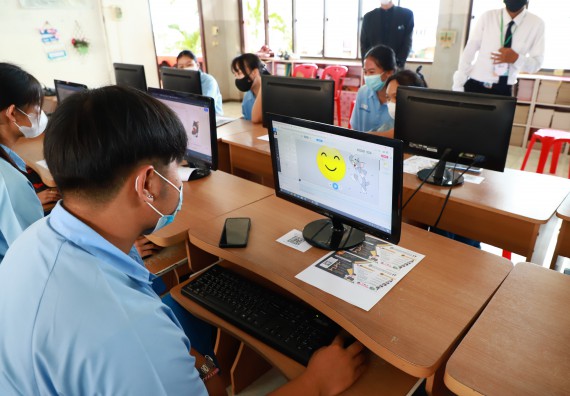 ภาพกิจกรรม  คณะวิทยาศาสตร์และเทคโนโลยี จัดกิจกรรมค่ายวิทยาศาสตร์สัญจร ปีการศึกษา 2565  โรงเรียนคลองลานวิทยา 