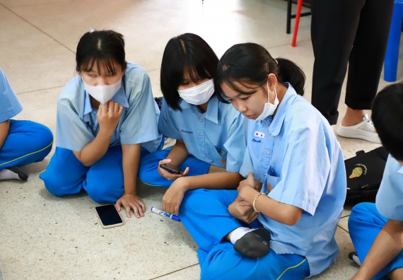 ภาพกิจกรรม  คณะวิทยาศาสตร์และเทคโนโลยี จัดกิจกรรมค่ายวิทยาศาสตร์สัญจร ปีการศึกษา 2565  โรงเรียนคลองลานวิทยา 