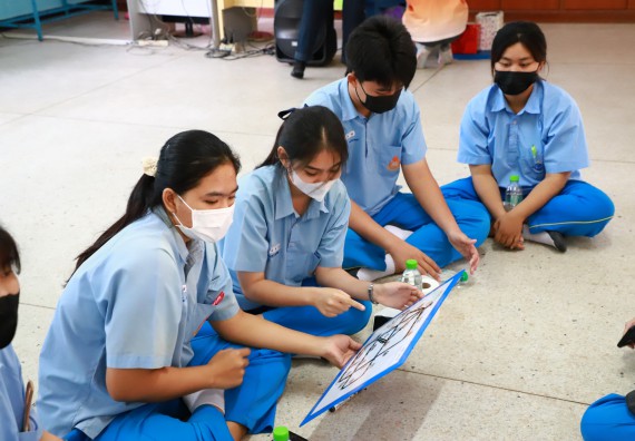 ภาพกิจกรรม  คณะวิทยาศาสตร์และเทคโนโลยี จัดกิจกรรมค่ายวิทยาศาสตร์สัญจร ปีการศึกษา 2565  โรงเรียนคลองลานวิทยา 