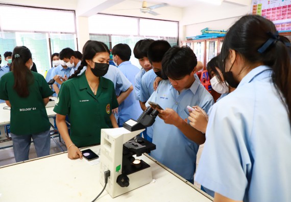 ภาพกิจกรรม  คณะวิทยาศาสตร์และเทคโนโลยี จัดกิจกรรมค่ายวิทยาศาสตร์สัญจร ปีการศึกษา 2565  โรงเรียนคลองลานวิทยา 