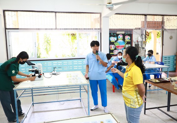 ภาพกิจกรรม  คณะวิทยาศาสตร์และเทคโนโลยี จัดกิจกรรมค่ายวิทยาศาสตร์สัญจร ปีการศึกษา 2565  โรงเรียนคลองลานวิทยา 
