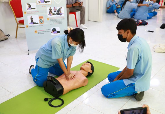 ภาพกิจกรรม  คณะวิทยาศาสตร์และเทคโนโลยี จัดกิจกรรมค่ายวิทยาศาสตร์สัญจร ปีการศึกษา 2565  โรงเรียนคลองลานวิทยา 