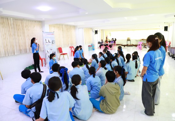 ภาพกิจกรรม  คณะวิทยาศาสตร์และเทคโนโลยี จัดกิจกรรมค่ายวิทยาศาสตร์สัญจร ปีการศึกษา 2565  โรงเรียนคลองลานวิทยา 