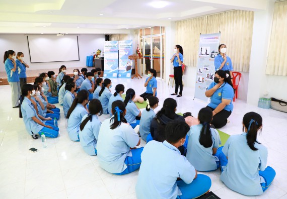 ภาพกิจกรรม  คณะวิทยาศาสตร์และเทคโนโลยี จัดกิจกรรมค่ายวิทยาศาสตร์สัญจร ปีการศึกษา 2565  โรงเรียนคลองลานวิทยา 