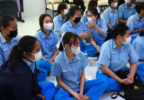 ภาพกิจกรรม  คณะวิทยาศาสตร์และเทคโนโลยี จัดกิจกรรมค่ายวิทยาศาสตร์สัญจร ปีการศึกษา 2565  โรงเรียนคลองลานวิทยา 