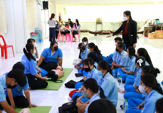 ภาพกิจกรรม  คณะวิทยาศาสตร์และเทคโนโลยี จัดกิจกรรมค่ายวิทยาศาสตร์สัญจร ปีการศึกษา 2565  โรงเรียนคลองลานวิทยา 