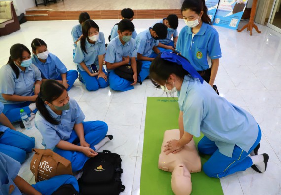 ภาพกิจกรรม  คณะวิทยาศาสตร์และเทคโนโลยี จัดกิจกรรมค่ายวิทยาศาสตร์สัญจร ปีการศึกษา 2565  โรงเรียนคลองลานวิทยา 