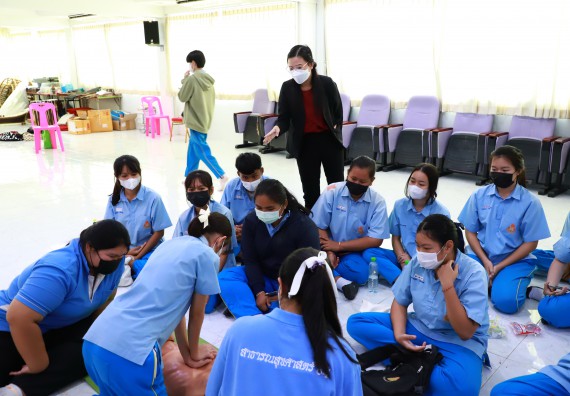 ภาพกิจกรรม  คณะวิทยาศาสตร์และเทคโนโลยี จัดกิจกรรมค่ายวิทยาศาสตร์สัญจร ปีการศึกษา 2565  โรงเรียนคลองลานวิทยา 