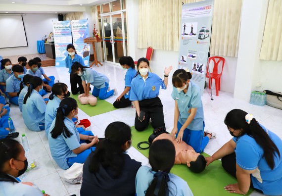 ภาพกิจกรรม  คณะวิทยาศาสตร์และเทคโนโลยี จัดกิจกรรมค่ายวิทยาศาสตร์สัญจร ปีการศึกษา 2565  โรงเรียนคลองลานวิทยา 