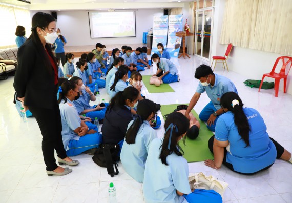 ภาพกิจกรรม  คณะวิทยาศาสตร์และเทคโนโลยี จัดกิจกรรมค่ายวิทยาศาสตร์สัญจร ปีการศึกษา 2565  โรงเรียนคลองลานวิทยา 