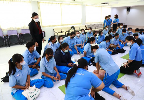 ภาพกิจกรรม  คณะวิทยาศาสตร์และเทคโนโลยี จัดกิจกรรมค่ายวิทยาศาสตร์สัญจร ปีการศึกษา 2565  โรงเรียนคลองลานวิทยา 