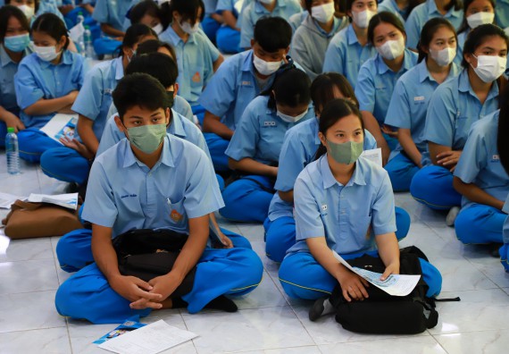 ภาพกิจกรรม  คณะวิทยาศาสตร์และเทคโนโลยี จัดกิจกรรมค่ายวิทยาศาสตร์สัญจร ปีการศึกษา 2565  โรงเรียนคลองลานวิทยา 